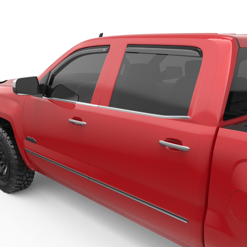EGR 14+ Chev Silverado/GMC Sierra Crw Cab In-Channel Window Visors - Set of 4 (571771) 571771 571771 Photo - Close Up