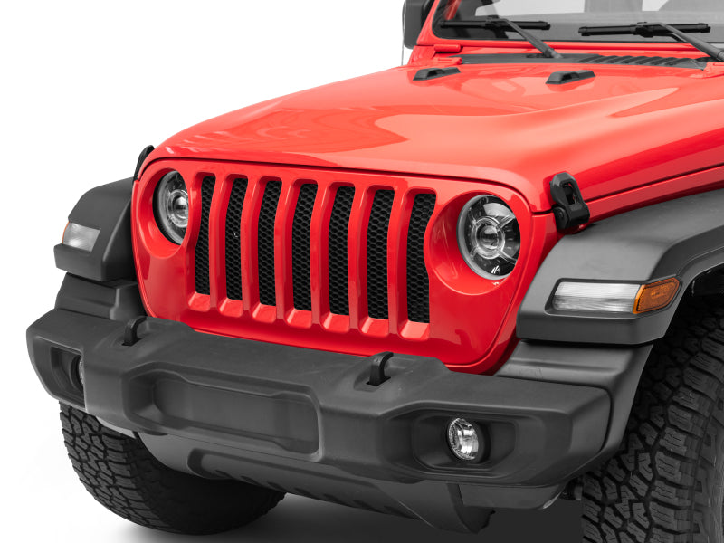 Raxiom 18-22 Jeep Wrangler JL/ JT 9-Inch LED Headlights w/ DRL and Halo- Black Housing (Clear Lens) J137646 J137646 Photo - Close Up