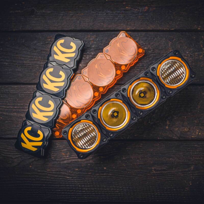 KC HiLiTES FLEX ERA LED Light Bar Bezel Kit for 10in. Segments - Gold 30578 30578 Photo - lifestyle view