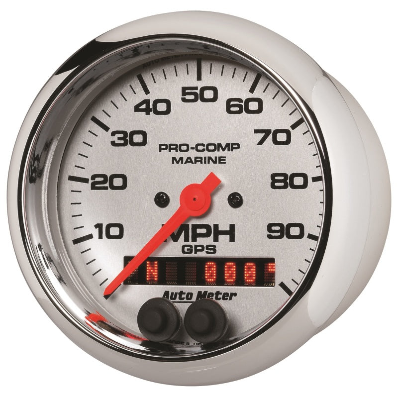Autometer Marine Chrome 3-3/8in 100MPH GPS Speedometer Gauge 200636-35 200636-35 User 2