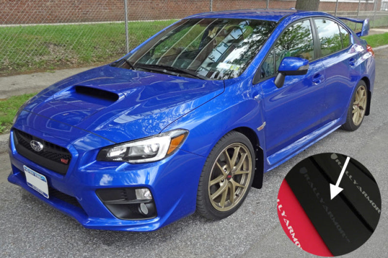 Rally Armor 15+ Subaru WRX & STi Sedan Only UR Black Mud Flap w/ Grey Logo MF32-UR-BLK/GRY User 1