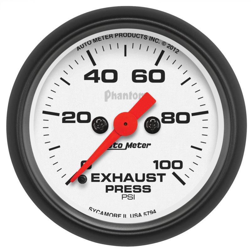 Autometer Phantom 2 1/16 100psi Digital Stepper Motor Exhaust Pressure Gauge 5794 5794 Photo - Primary