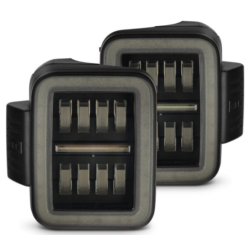 AlphaRex 19-24 Jeep Gladiator JT Nova-Series Prismatic LED Tail Lights - Alpha-Black 602050 602050 Photo - Primary