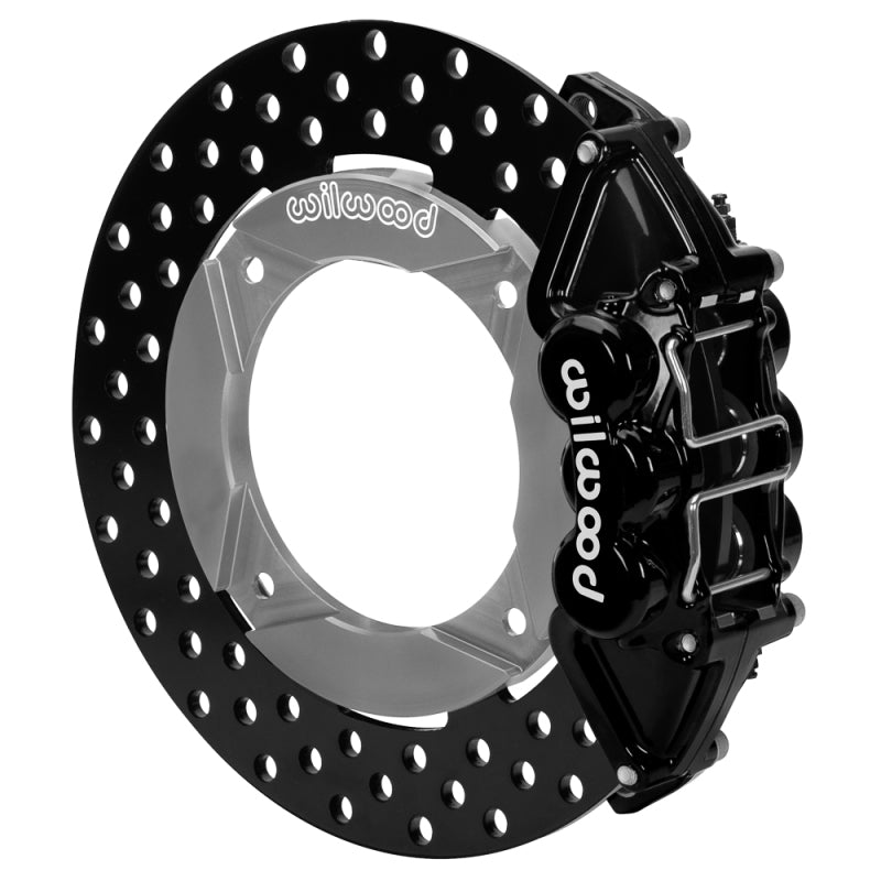 Wilwood 2014+ Polaris RZR XP 1000 Rear Kit 11.25in Drilled - Black 140-16633-D 140-16633-D User 1