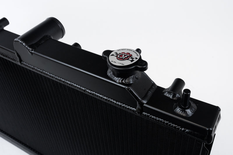 CSF 08-15 Subaru Impreza WRX/STI 1-Row 31mm High-Performance Aluminum Radiator - Black 7094B 7094B Photo - Close Up