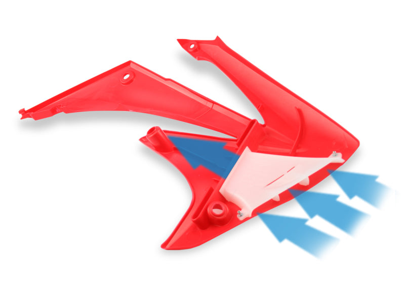 Cycra 09-13 Honda CRF250R-450R Powerflow Radiator Shrouds Red 1CYC-1886-33 1CYC-1886-33 Photo - Primary