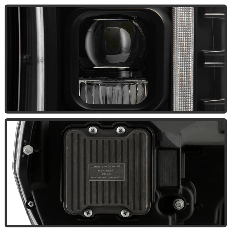 SPYDER 18-20 Ford F-150 Headlights - Halogen Model Only - DRL LED - Black PRO-YD-FF15018HALAP-SEQ-BK 5088475 5088475 User 3