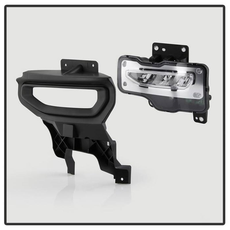 Spyder 16-18 GMC Sierra 1500 OEM Style Full LED Fog Light w/Switch - Clear (FL-GS2016-LED-C) 9043222 9043222 Photo - Unmounted