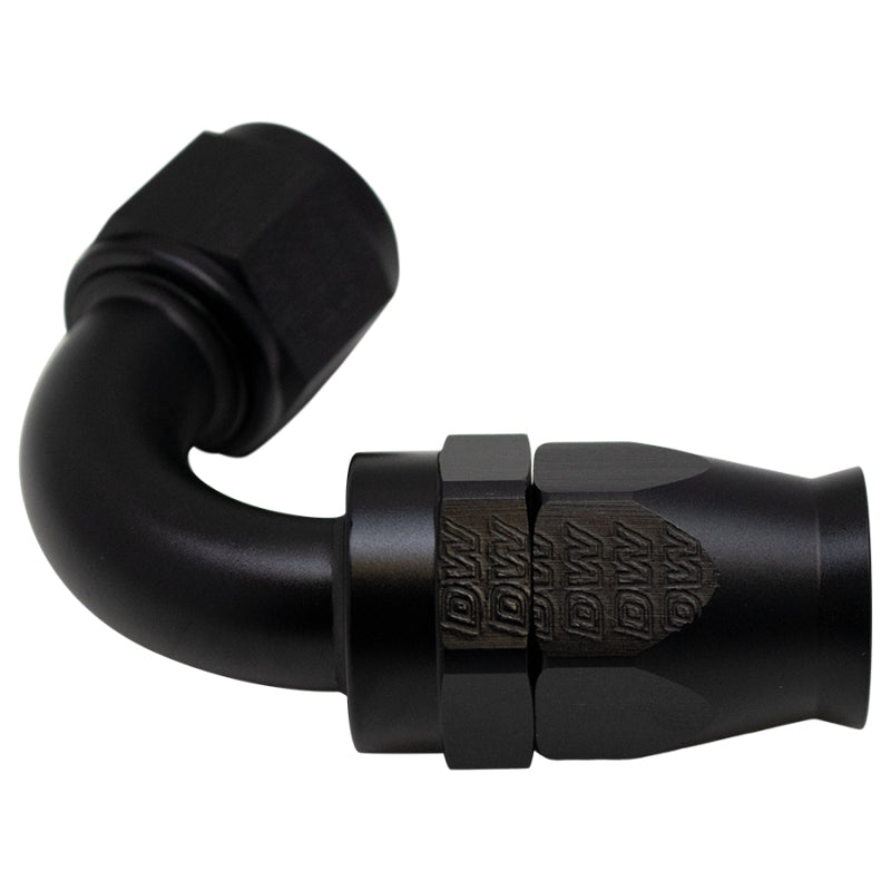 DeatschWerks 10AN Female Flare Swivel 120-Degree Hose End PTFE - Anodized Matte Black 6-02-0878-B 6-02-0878-B Photo - Primary