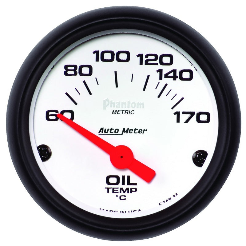 Autometer Gauge, Oil Temp, 2 1/16", 60-170 deg. F, Electric, Phantom 5748-M User 1