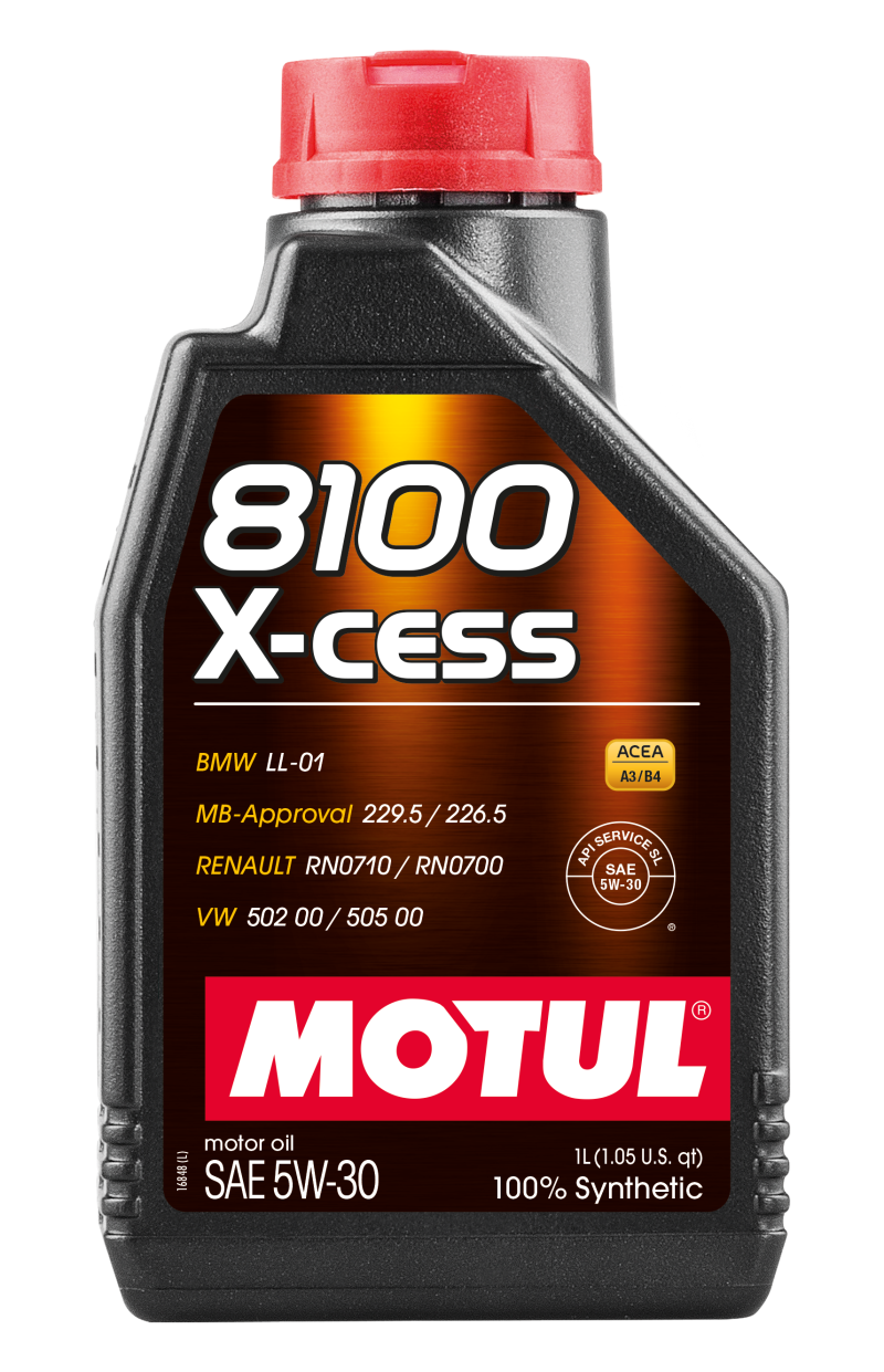 Motul Synthetic Engine Oil 8100 5W30 X-CESS 1L 108944 108944 Photo - Primary