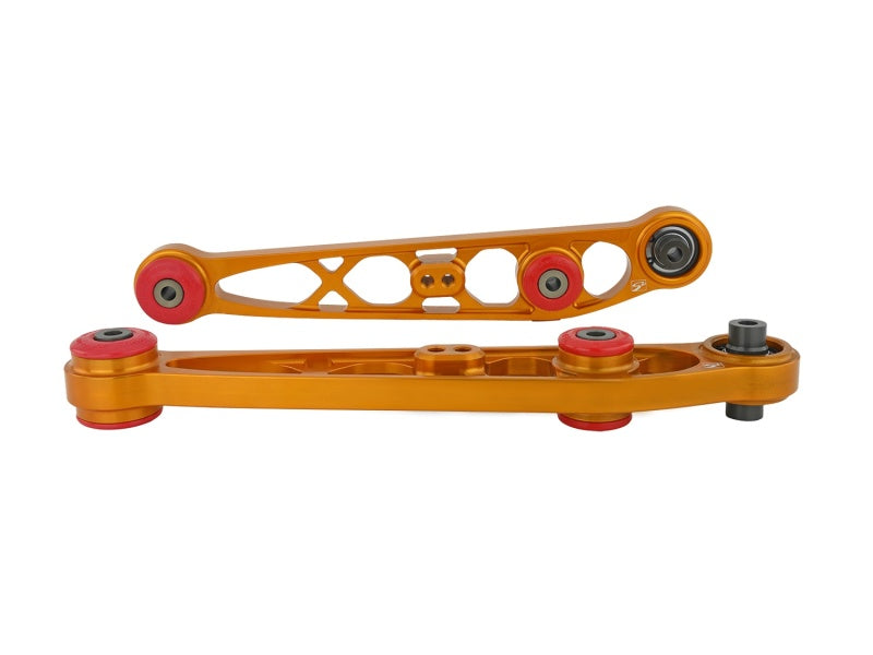 Skunk2 Gold Ultra Series Rear Lower Control Arm Set - Honda/Acura EG/DC 542-05-2110 Photo - Unmounted