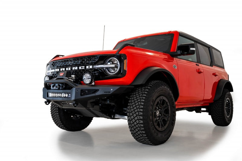 Addictive Desert Designs 2021+ Ford Bronco Rock Fighter Front Bumper - Hammer Black F230181060103 F230181060103 Photo - Mounted
