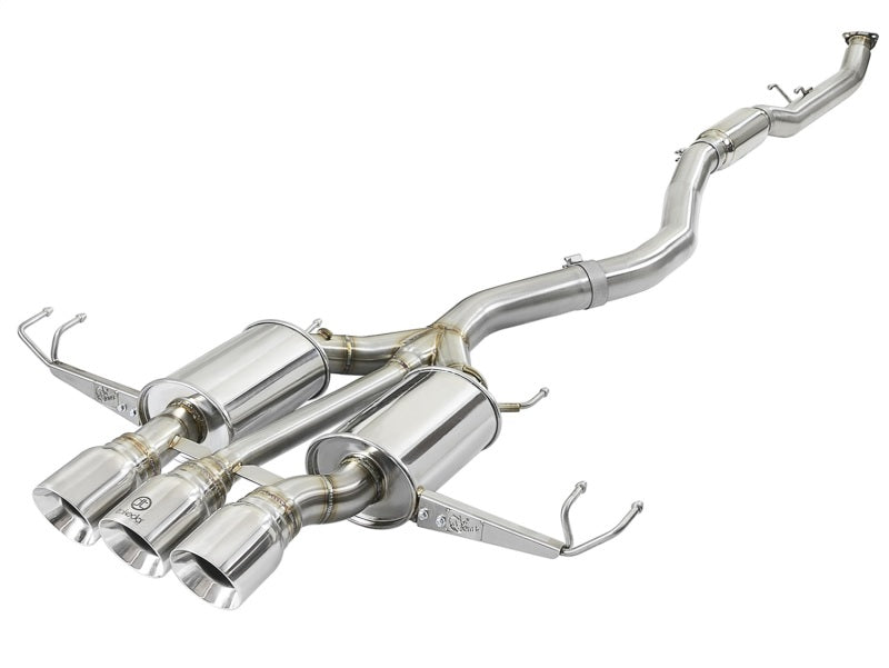 aFe 3 IN 304 Stainless Steel Cat-Back Exhaust System W/ Polished Tips 49-36623-P Photo - Primary