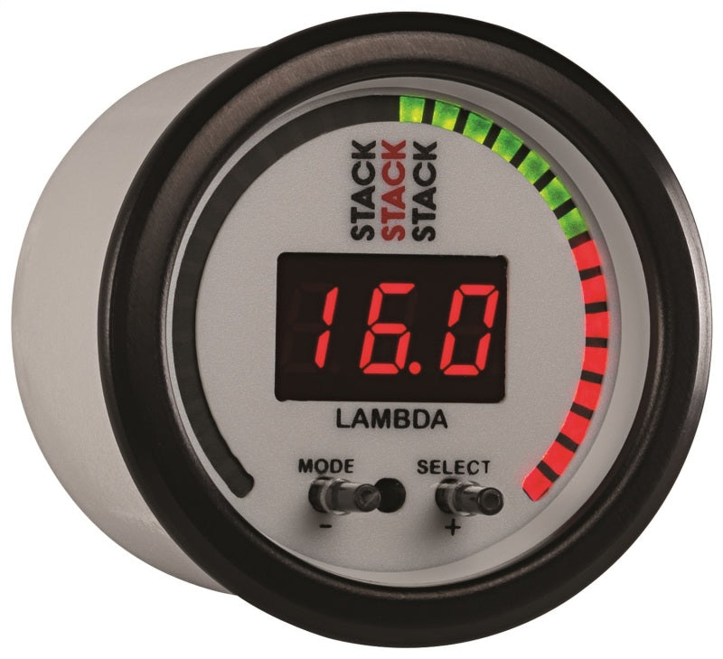 Autometer Stack 52mm Pro-Control Wideband Air/Fuel Ratio (Lambda) Gauge - White ST3404 ST3404 User 5