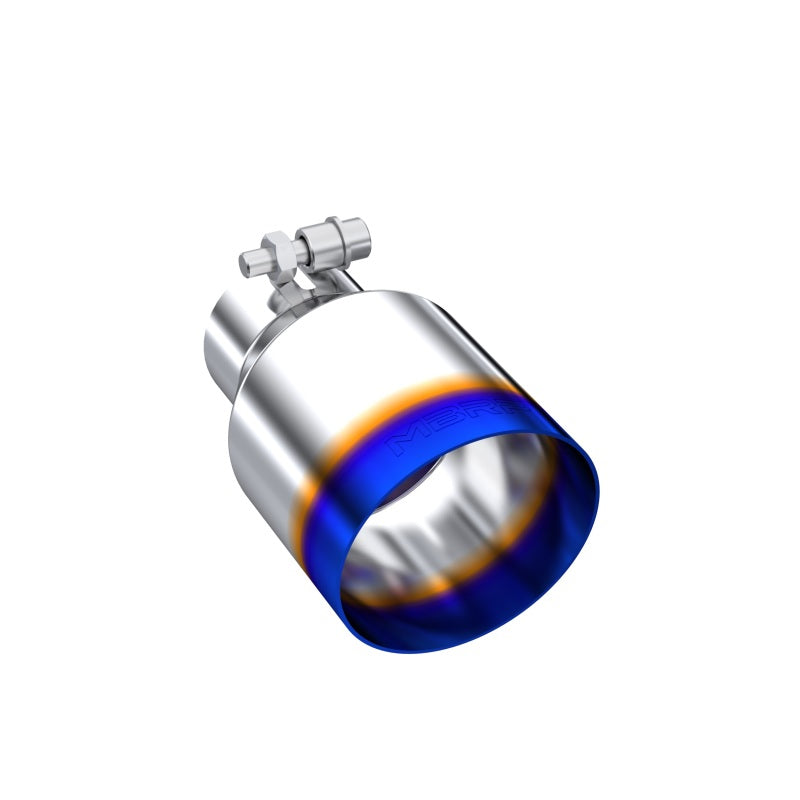 MBRP Burnt End Tip 2.5 ID 4 ID Out 6.5 length Single Wall Angle Cut 304 Stainless Steel T5176BE T5176BE Photo - Primary