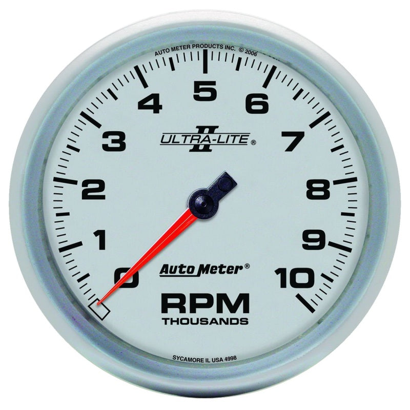 Autometer Gauge, Tachometer, 5", 10k Rpm, In-Dash, Ultra-Lite II 4998 Photo - Primary