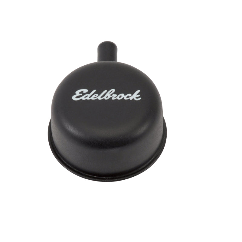 Edelbrock Round Cap with Nipple Black 4413 Photo - Primary