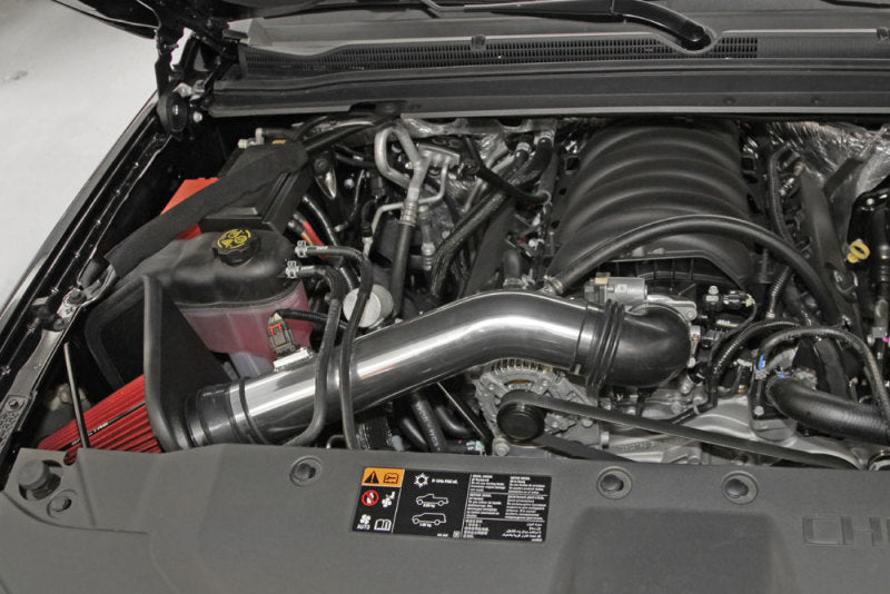 Spectre 14-15 GM Silverado/Sierra V8-5.3L F/I Air Intake Kit - Polished w/Red Filter 9006 9006 Photo - Mounted