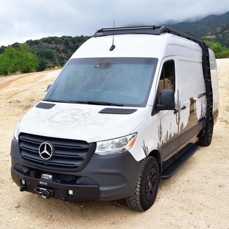 Westin 19-23 Mercedes-Benz Sprinter High Roof Mesa Side Ladder 15-00035 15-00035 Photo - lifestyle view