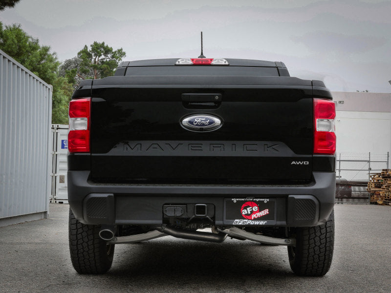aFe 22-23 Ford Maverick EcoBoost L4 2.0L(t) Vulcan Series 2-1/2in 304 SS Cat-Back w/ Black Tip 49-33145-B 49-33145-B Photo - Mounted