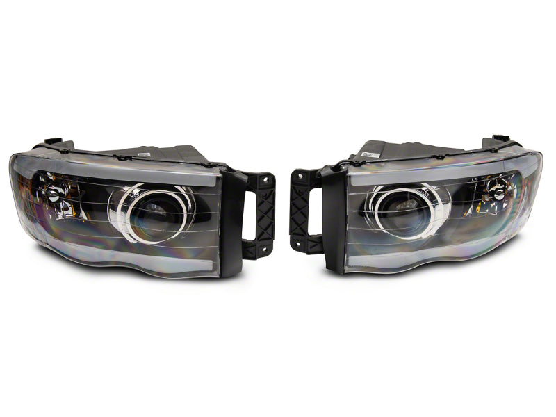 Raxiom 02-05 Dodge RAM 1500/2500/3500 Axial LED Projector Headlights- Blk Housing (Clear Lens) R131477 R131477 Photo - Primary