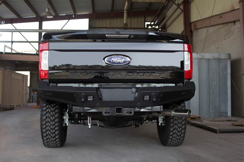 Addictive Desert Designs 17-18 Ford F-250 HoneyBadger Rear Bumper w/ BackUp Sensors R167301280103 Photo - Mounted