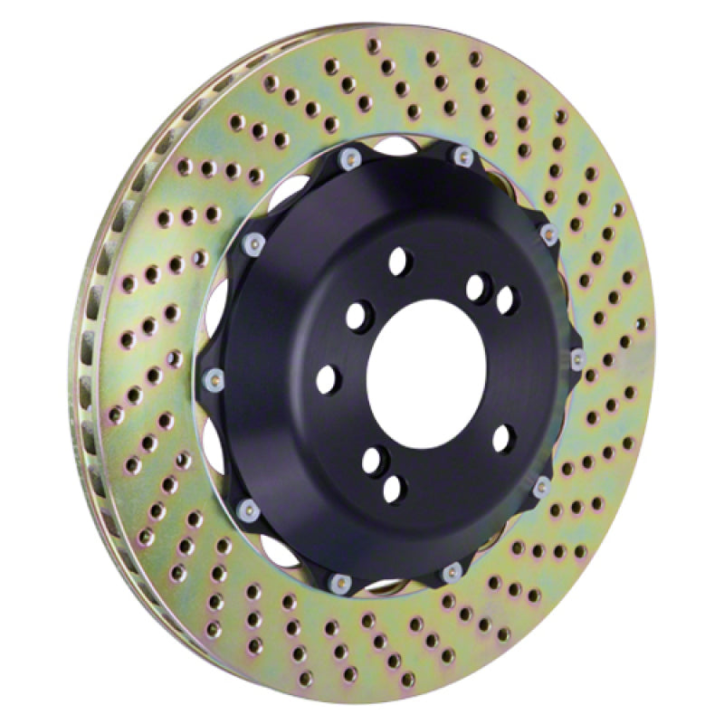 Brembo 03-12 DB9/06-11 V8 Vantage Rear 2-Piece Discs 328x28 2pc Rotor Drilled 201.6001A 201.6001A Photo - Primary
