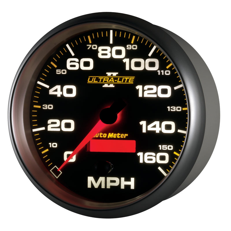 Autometer Gauge, Speedometer, 5", 160Mph, Elec. Programmable, Ultra-Lite II 4989 User 3