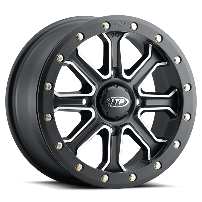ITP Inertia 15x7 / 4x137 BP / 40mm Offset Matte Black w/ Machined Accents Wheel 1522529727B 1522529727B Photo - Primary
