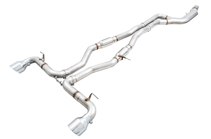 AWE 2020 Toyota Supra A90 Track Edition Exhaust - 5in Chrome Silver Tips 3015-32116 3015-32116 Photo - Primary