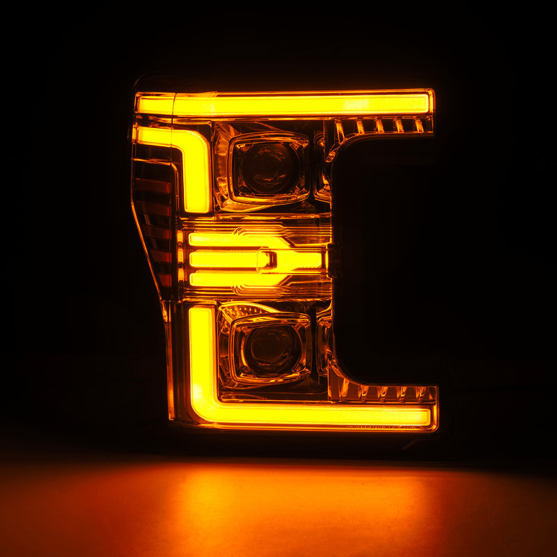 AlphaRex 17-19 Ford F-250/350/450/550 Super Duty LUXX-Series LED Proj Headlights Chrome w/SS & SBDRL 880346 880346 User 1