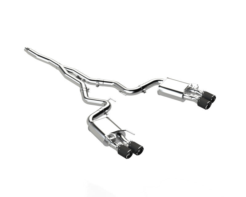 MBRP 18-22 Ford Mustang 2.3L Ecoboost 3in Cat-Back Exhaust w/ Quad Carbon Fiber SS Tips - T304 S72233CF S72233CF Photo - Primary