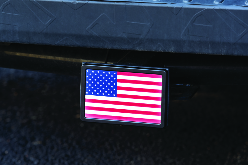 Kuryakyn Freedom Flag Led Hitch Cvr Blk 2893 2893 User 1