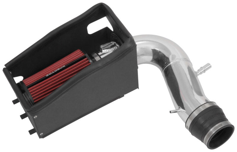 Spectre 11-19 Ford Explorer V6-3.5L F/I Air Intake Kit - Polished Aluminum w/Red Filter 9038 9038 Photo - Unmounted