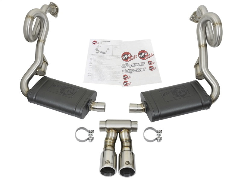 aFe Mach Force-Xp 2" 304 Stainless Steel Cat-Back Exhaust System 49-36415-P Photo - Unmounted