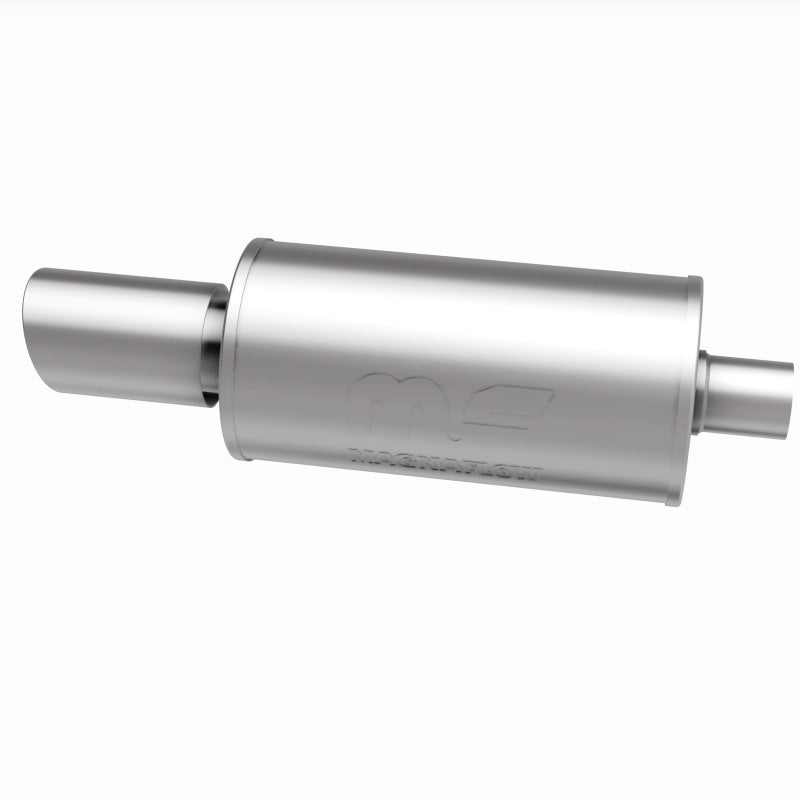 MagnaFlow 7" Round Center/Center Performance Muffler With Tip 14826 360 Degree Image Set