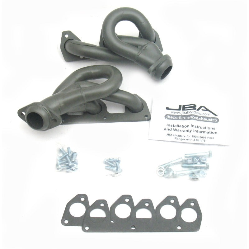 JBA 02-08 Ford Ranger 3.0L V6 w/o EGR 1-1/2in Primary Ti Ctd Cat4Ward Header 1647S-1JT 1647S-1JT Photo - Primary