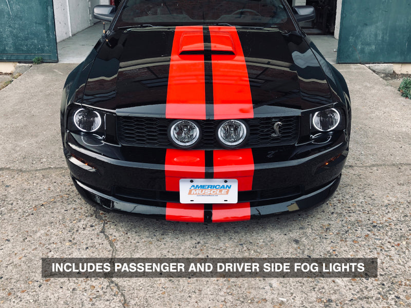 Raxiom 05-12 Ford Mustang GT LED Halo Fog Lights (Smoked) 49134 49134 Photo - Close Up
