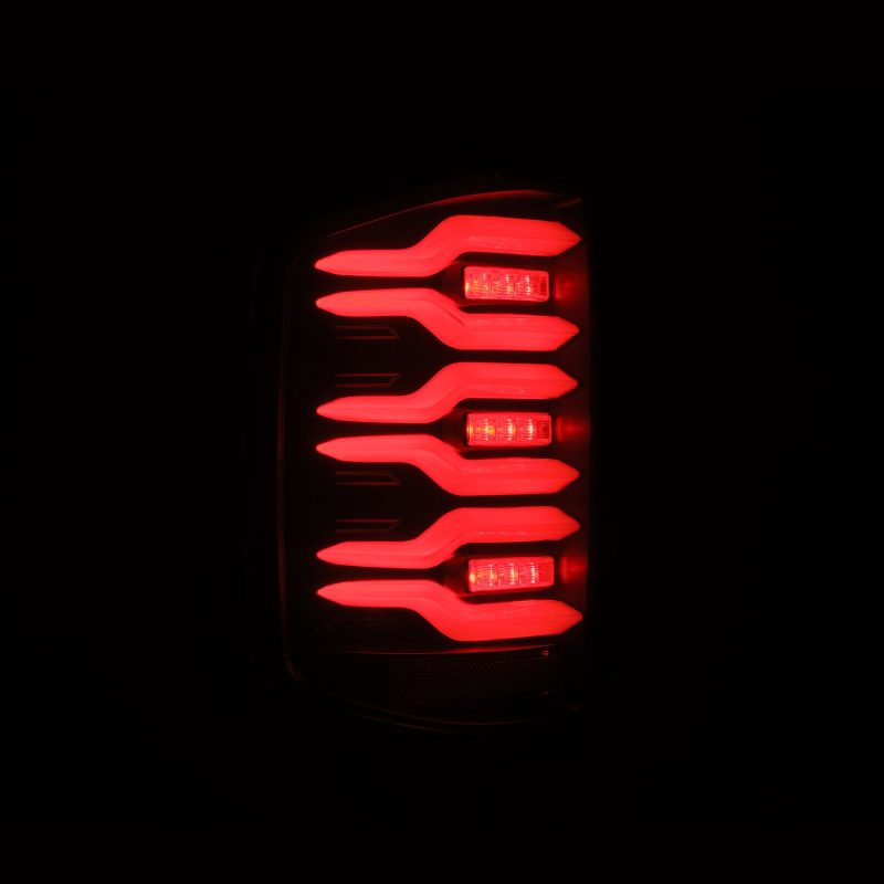 AlphaRex 14-18 Chevrolet Silverado Luxx-Series LED Tail Lights Black w/Activ Light/Seq Signal 620030 620030 User 4