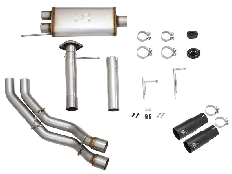 aFe POWER Rebel Series 3" to 2-1/2" 409 SS Cat-Back Exhaust System 49-43080-B Photo - Unmounted