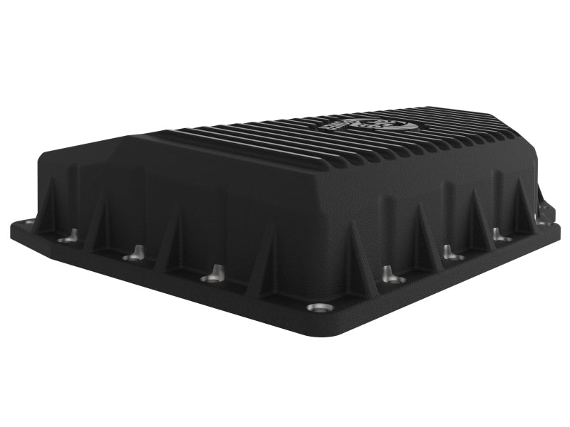 aFe 05-19 VW 1.8L/2.0L w/o Oil Sensor Engine Oil Pan Black POWER Street Series w/ Machined Fins 46-71240B 46-71240B Photo - Unmounted