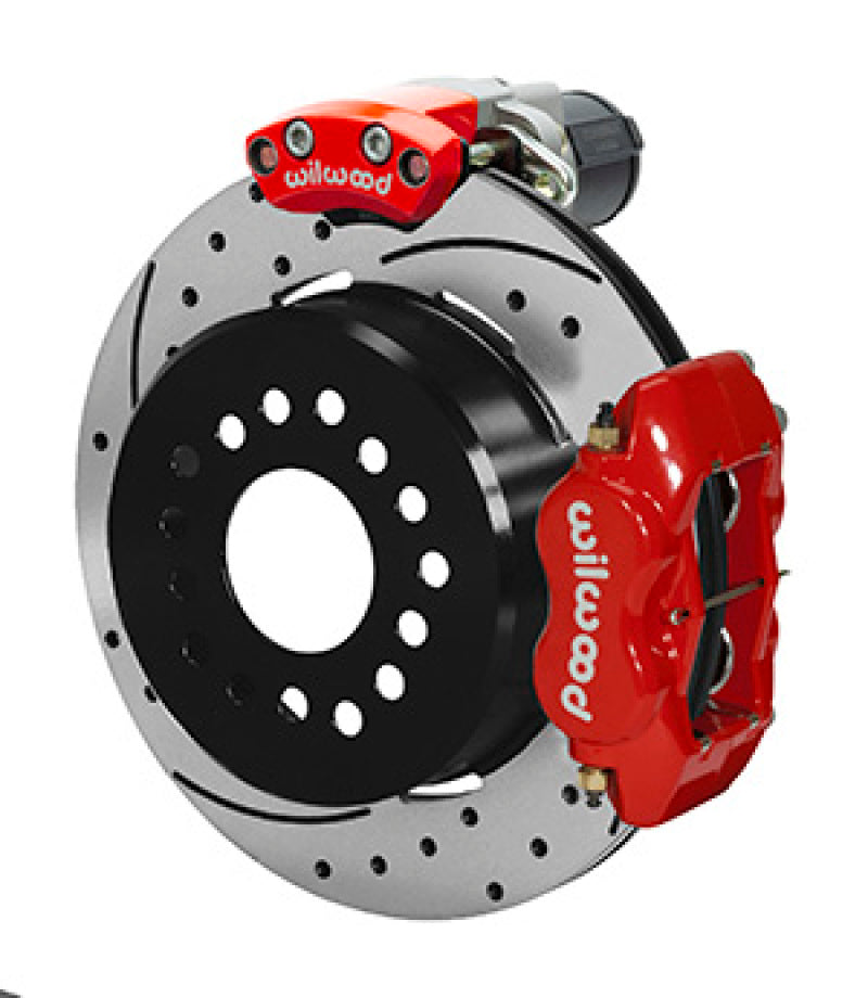 Wilwood Forged Dynalite Rear Electronic Parking Brake Kit - Red Powder Coat Caliper - SRP D/S Rotor 140-16164-DR 140-16164-DR User 1