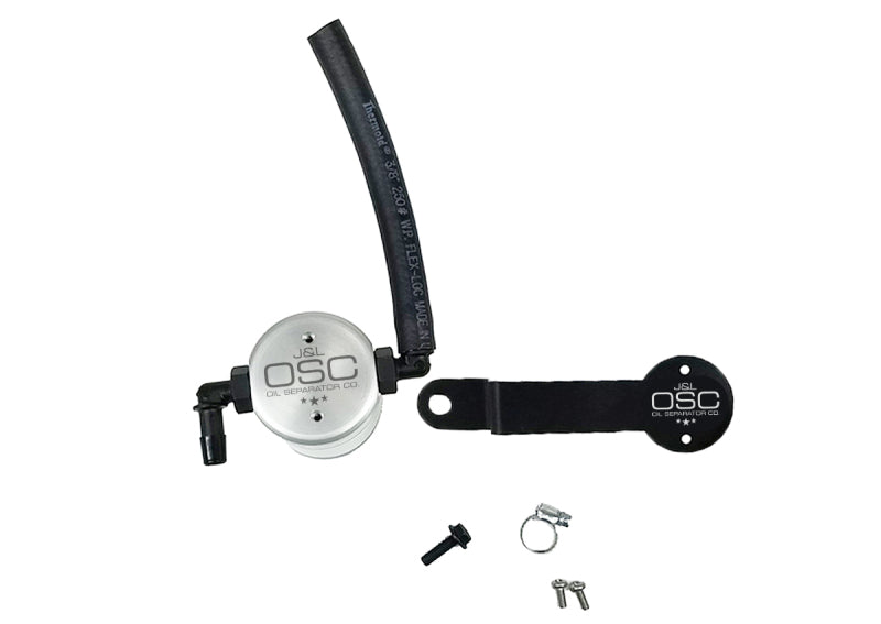 J&L 17-21 Honda Civic Type R Passenger Side Oil Separator 3.0 - Clear Anodized 3100P-C 3100P-C Photo - Primary