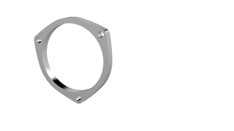 QTP 4in Weld-On QTEC 3 Bolt Flange 10400F 10400F Photo - Primary