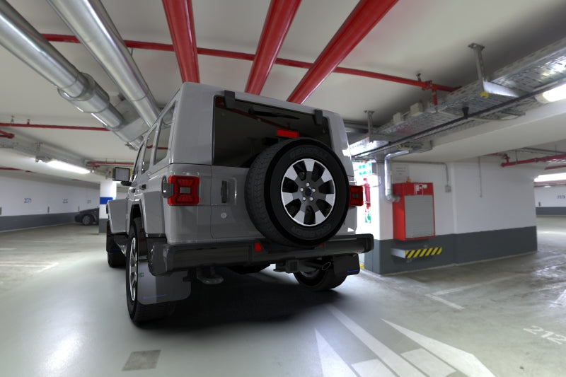 Rally Armor 18-22 Jeep JL Wrangler Black UR Mud Flap w/ Blue Logo MF54-UR-BLK/BL MF54-UR-BLK/BL User 1