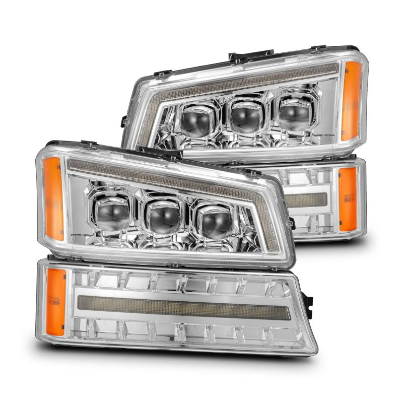 AlphaRex 03-06 Chevy Silverado 1500/2500HD/3500HD/Avalanche Chrome NOVA LED Proj Headlights 880255 880255 Photo - Primary