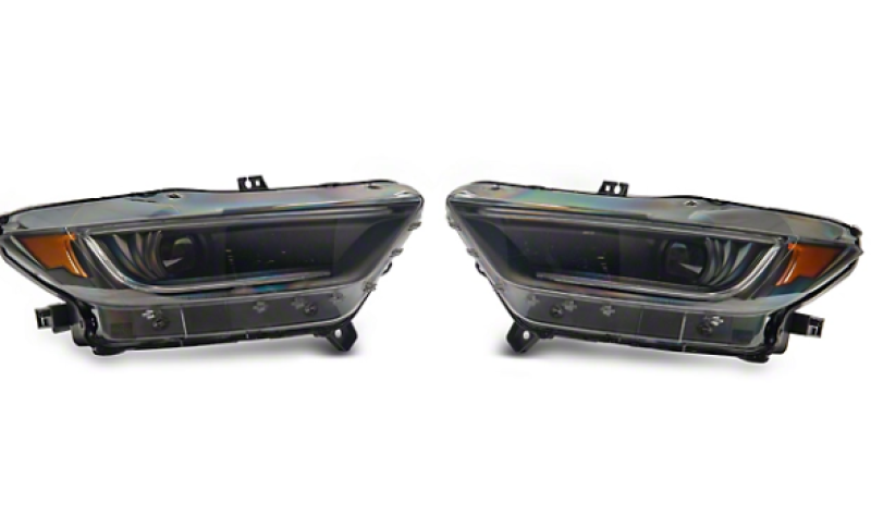 Raxiom 15-17 Ford Mustang 18-20 Mustang GT350 Left Headlight- Blk Housing (Smoked Lens) Box 1 of 2 406011-1 406011-1 User 1