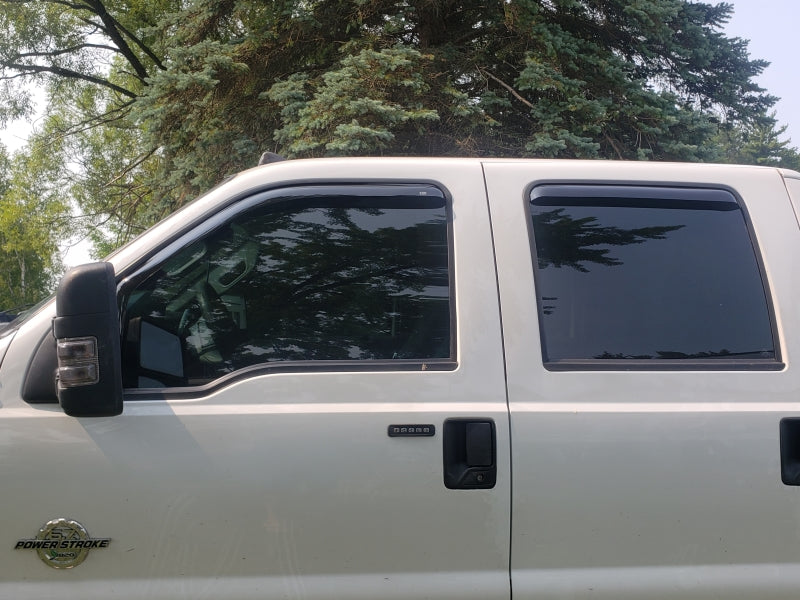 EGR 99+ Ford Super Duty Crew Cab In-Channel Window Visors - Set of 4 (573511) 573511 573511 Photo - Mounted