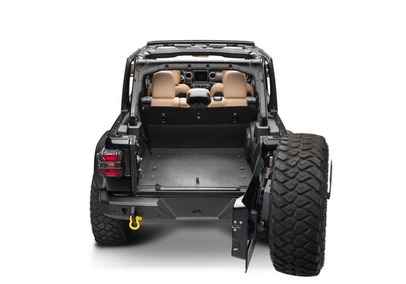 BedRug 18-23 Jeep JL 2-Door 2pc Front Floor BedTred Kit BTJL18F2 BTJL18F2 Photo - Mounted